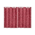 thumbnail image 1 of MKHERT Red Sparkly Blackout Window Curtain Kitchen Curtain 26x39 inch, 2 Panels, 1 of 3