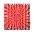 thumbnail image 1 of MKHERT Red Star Burst Shower Curtain Waterproof Bath Curtain Decor 66x72 inch, 1 of 2