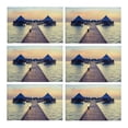 thumbnail image 1 of MKHERT Resort On Tropical Islands Maldives Bungalows Over The Water at Sunset Placemats Table Mats for Dining Room Kitchen Table Decoration 12x18 inch,Set of 6, 1 of 4