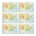 thumbnail image 1 of MKHERT Retro Map of USA United States, American Map Placemats Table Mats for Dining Room Kitchen Table Decoration 12x18 inch,Set of 6, 1 of 4