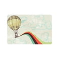 thumbnail image 1 of MKHERT Retro Vintage Hot Air Balloon with Rainbow Doormat Rug Home Decor Floor Mat Bath Mat 23.6x15.7 inch, 1 of 3