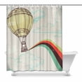 thumbnail image 1 of MKHERT Retro Vintage Hot Air Balloon with Rainbow Home Decor Waterproof Polyester Fabric Shower Curtain Bathroom Sets 60x72 inch, 1 of 1