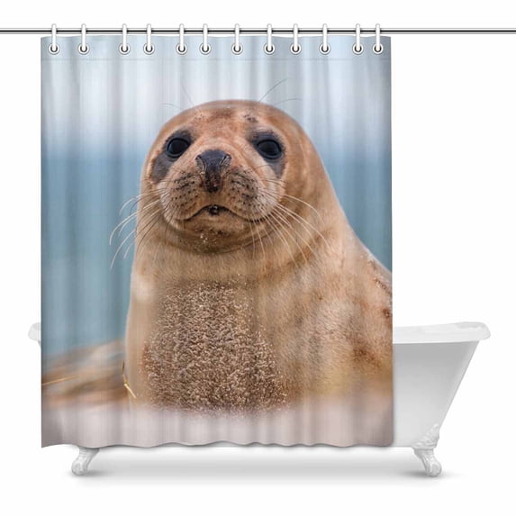 MKHERT Robbe Shower Curtain Bath Curtain Waterproof fabric Polyester Curtains 60x72 inch