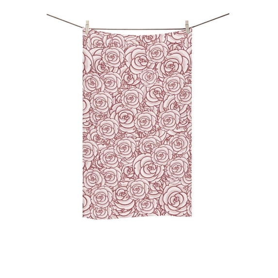 MKHERT Roses Bath Towel Hand Towel Shower Towel Washcloth 16x28 inch