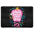 thumbnail image 1 of MKHERT Santa Please Stop Here Funny Christmas Lettering Doormat Rug Home Decor Floor Mat Bath Mat 23.6x15.7 inch, 1 of 3
