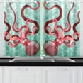 thumbnail image 1 of MKHERT Sea Devil Window Curtain Kitchen Curtain 26x39 inch,Two Piece, 1 of 3