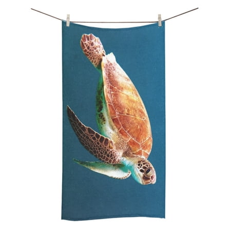 MKHERT Sea Turtle Beautiful Underwater World Bath Towel 30x56 Inches Bathroom Towel Beach Sunbath