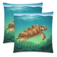 thumbnail image 1 of MKHERT Sea Turtle Throw Pillowcase Pillow Cover Cushion Couver 18x18 inch, Set of 2, 1 of 3