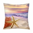 thumbnail image 1 of MKHERT Seashells Seashore Beach Pillow Covers Pillowcase Throw Pillows 18x18 inch, 1 of 2