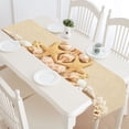 thumbnail image 1 of MKHERT Seashells Seashore Beach Table Runner for Office Kitchen Dining Room Wedding Party 16x72 inch, 1 of 4