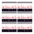 thumbnail image 1 of MKHERT Shabby Chic Pink Flamingo Birds with Stripes Lines Placemats Table Mats for Dining Room Kitchen Table Decoration 12x18 inch,Set of 6, 1 of 4