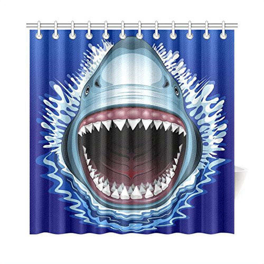 MKHERT Shark Jaws Shower Curtain Home Decor Bathroom Shower Curtain
