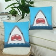 thumbnail image 1 of MKHERT Shark Throw Pillowcase Pillow Cover Cushion Couver 18x18 inch, Set of 2, 1 of 3