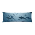 thumbnail image 1 of MKHERT Sharks Body Pillowcase Pillow Protector Cushion Cover 20x60 inch, 1 of 1