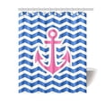 thumbnail image 1 of MKHERT Simple Chevron Nautical Anchor Polyester Fabric Bathroom Shower Curtain 60x72 inch, 1 of 1
