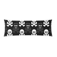thumbnail image 1 of MKHERT Skull Cross Bones Body Pillowcase Pillow Protector Cushion Cover 20x60 inch, 1 of 1