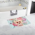 thumbnail image 1 of MKHERT Skull Pink Peony Doormat Non-slip Bath Mat Floor Mat 30x18 inch, 1 of 1
