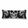 thumbnail image 1 of MKHERT Skulls And Bone Cross Body Pillow Pillowcase Pillow Protector Cushion Cover 20x60 Inch, 1 of 2