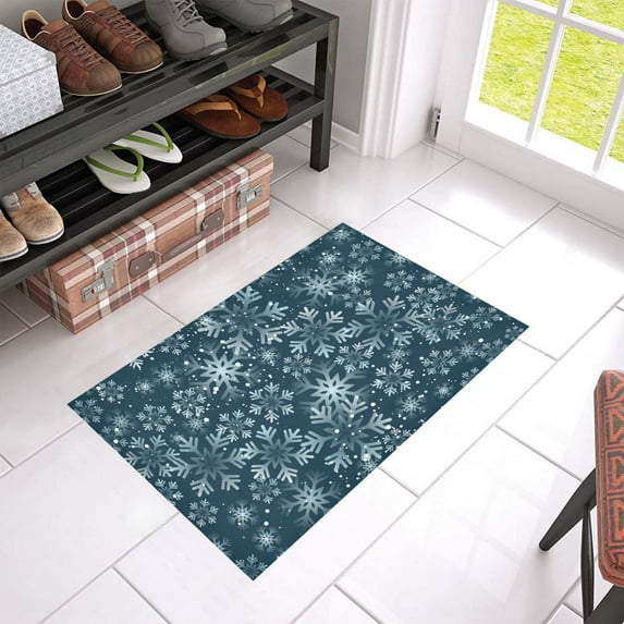 MKHERT Snowflakes Doormat Rug Home Decor Floor Mat Bath Mat 23.6x15.7 inch