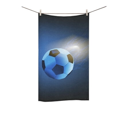 MKHERT Soccer Ball Bath Towel Hand Towel Shower Towel Washcloth 16x28 inch