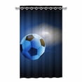 thumbnail image 1 of MKHERT Soccer Ball Blackout Window Curtain Drapes Bedroom Living Room Kitchen Curtains 52x84 inch, 1 of 2