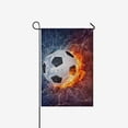 thumbnail image 1 of MKHERT Soccer Ball Garden Flag Banner Decorative Flag for Wedding Home Outdoor Garden Decor 12x18 inch, 1 of 2
