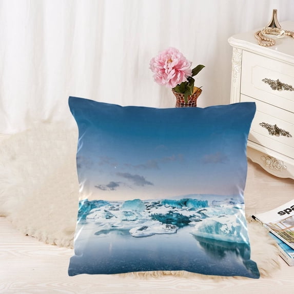 MKHERT South Iceland Throw Pillowcase Pillow Cover Cushion Couver 18x18 inch