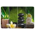 thumbnail image 1 of MKHERT Spa Decor Collection Candle Bamboo Flowers and Zen Basalt Stone Doormat Rug Home Decor Floor Mat Bath Mat 23.6x15.7 inch, 1 of 3