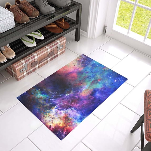 MKHERT Space And Stars Doormat Rug Home Decor Floor Mat Bath Mat 23.6x15.7 inch