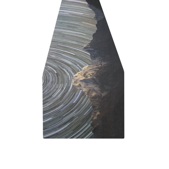 MKHERT Spinning Universe Table Runner for Wedding Party Banquet Decoration 16x72 inch