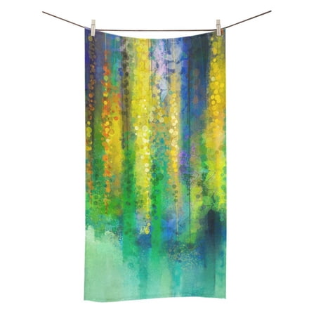 MKHERT Spring Yellow Flowers Bath Towel Hand Towel Shower Towel Washcloth 30x56 inch