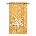 thumbnail image 1 of MKHERT Starfish Blackout Window Curtain Drapes Bedroom Living Room Kitchen Curtains 52x84 inch, 1 of 2