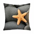 thumbnail image 1 of MKHERT Starfish With Pebbles Throw Pillowcase Pillow Cover Cushion Couver 18x18 inch, 1 of 2