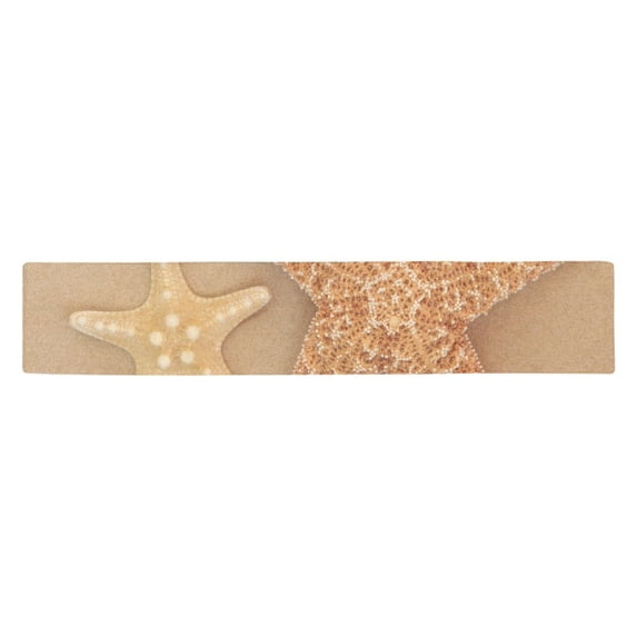 MKHERT Starfish and cockle shell Table Runner for Wedding Party Banquet Decoration 14x72 inch