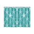 thumbnail image 1 of MKHERT Starfishes Window Curtain Kitchen Curtains Window Treatments 26x39 inch,Set of 2, 1 of 3