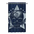 thumbnail image 1 of MKHERT Stay Wild Skull Blackout Window Curtain Drapes Bedroom Living Room Kitchen Curtains 52x84 inch, 1 of 2