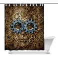 thumbnail image 1 of MKHERT Steam Punk or Steampunk sci-fi or Science Fiction Human Head Made of Gear and cog Machine Wheels Waterproof Fabric Shower Curtain Sets 66x72 inch, 1 of 1