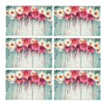 thumbnail image 1 of MKHERT Summer Colorful Daisy Flowers On Vintage Wooden Background Placemats Table Mats for Dining Room Kitchen Table Decoration 12x18 inch,Set of 6, 1 of 4