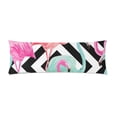 thumbnail image 1 of MKHERT Summer Flamingo Body Pillow Pillowcase Pillow Protector Cushion Cover 20x60 Inch, 1 of 2