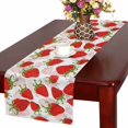 thumbnail image 1 of MKHERT Summer Fruit Table Runner, Strawberry Table Cloth Runner for Wedding Party Banquet Decoration 16x72 inch, 1 of 2