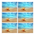 thumbnail image 1 of MKHERT Summer Starfish On Tropical Beach Sunset Placemats Table Mats for Dining Room Kitchen Table Decoration 12x18 inch,Set of 6, 1 of 4