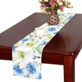 thumbnail image 1 of MKHERT Summer Watercolor Ladybug Butterfly Floral Daisies Table Runner Home Decor for Kitchen Dining Wedding Party 16x72 Inch, 1 of 3