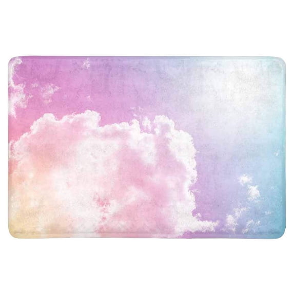 MKHERT Sun and Fluffy Dreamy Gradient Pastel Clouds on Sky Doormat Rug Home Decor Floor Mat Bath Mat 23.6x15.7 inch