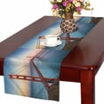 thumbnail image 1 of MKHERT Sunset View of The Golden Gate Bridge in San Francisco California Table Runner Home Decor for Wedding Party Banquet Decoration 16x72 Inch, 1 of 2