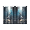 thumbnail image 1 of MKHERT Sword In The Stone Window Curtains Kitchen Curtain Room Bedroom Drapes Curtains 26x39 inch, 2 Piece, 1 of 3