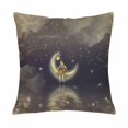 thumbnail image 1 of MKHERT The Boy With A Moon Star On His Head Guitar Pillow Covers Pillowcase Throw Pillows 18x18 inch, 1 of 2
