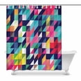 thumbnail image 1 of MKHERT Triangle geometric shapes Bathroom Shower Curtain 60x72 inch, 1 of 1