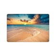 thumbnail image 1 of MKHERT Tropical Beach Sunset Clear Turquoise Ocean Doormat Rug Home Decor Floor Mat Bath Mat 23.6x15.7 inch, 1 of 3