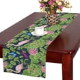 thumbnail image 1 of MKHERT Tropical Flamingo with Water Lily and Butterflies Table Runner Home Decor for Home Kitchen Wedding Party Banquet Decoration 16x72 Inch, 1 of 2