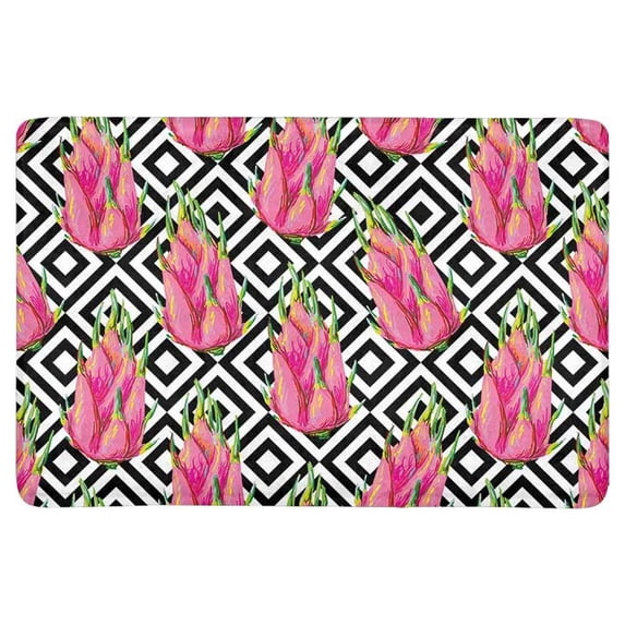 MKHERT Tropical Fresh Dragon Fruit Doormat Rug Home Decor Floor Mat Bath Mat 23.6x15.7 inch